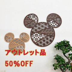 ミッキー・ミニチュアコレクション　壁掛け　木製　インテリア ディズニー☆ウォールアートパネル☆ミッキーシェイプ（大