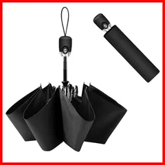 【人気商品】折り畳み日傘 ワンタッチ自動開閉 UVカット 8本骨 UPF50+ 紫外線遮断 遮光 遮熱 日焼け防止 日傘 耐風撥水 日傘 折畳み 男女兼用 収納ポーチ付き 携帯便利 軽量 黒