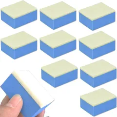 fogman ウロコ取り スポンジ 10個セット コンパウンド 車 コーティング ガラス 油膜取り(ホワイト)のサムネイル