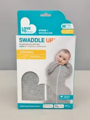 LOVE TO DREAM 赤ちゃん用おくるみ スワドルアップ STAGE1 Mサイズ オリジナル 6-8.5キロ 3-6ヶ月 最大身長68cm グレー 未開封 2504LR026