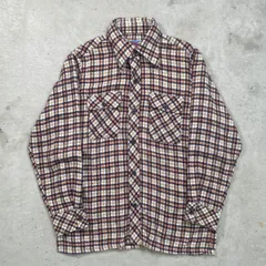 70年代 USA製 Wrangler ラングラー ウエスタン ウール チェックシャツ 暴れ馬タグ メンズL相当 【SS2506】
