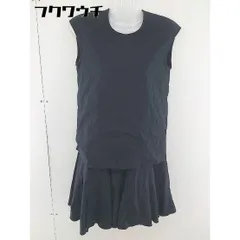 ◇ GILMAR ジルマール 切替 ノースリーブ 膝丈 ドッキングワンピース サイズ36 ブラック レディース  【中古】 【1109080011391】のサムネイル