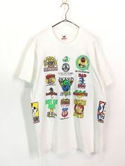 TWO FACE 不思議の国のアリス チェシャ猫 蓄光プリント 手刷り Tシャツ 