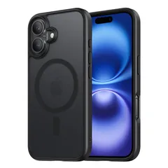 【在庫セール】NIMASO iPhone 16 用 ケース MagSafe対応 スマホケース マグセーフ対応 カバー 滑り止め マット仕上げ いPhone16対応 全面保護 耐衝撃 米軍MIL規格取得 ワイヤレス充電 ストラップホール付き 携帯スマホケース ア