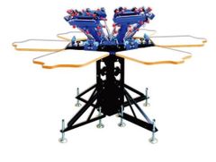 6色6台シルクスクリーン印刷機1個