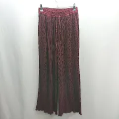 ◇ ⊂ apart by lowrys アパートバイ ローリーズ ウエストゴム イージーパンツ サイズF ワインレッド レディース E  【1502180004520】