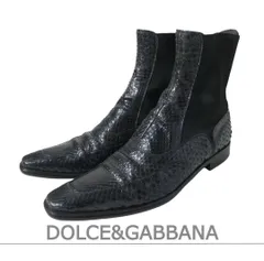 Dolce&Gabbana パイソンレザーサイドゴアブーツ 27cm DOLCE & GABBANA パイソンレザー サイドゴアブーツ DOLCE&GABBANA