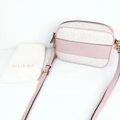 【中古未使用品】GUESS ゲスクロスショルダーバッグ ピンク〇YR-53807〇