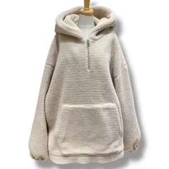 BIRTHDAY BASH バースデーバッシュ ボアフリースフーディー ふわふわ ゴールドハーフジップフーディー キュート ベージュ フリーサイズ レディース 秋冬 ゴーゴー古着セントラルパーク名古屋店NO.1238