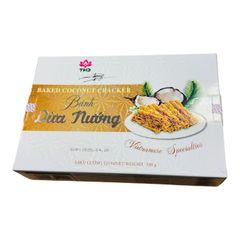 THDココナッツクラッカーオシャレ箱 お土産　ギフトでも素敵・Coconut Cracker・Bánh dừa nướng