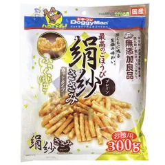 ドギーマン 絹紗 カットタイプ プレーン 300g(100g×3袋) 犬用おやつ （1点）