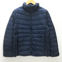 C■ユニクロ/UNIQLO ウルトラライトダウンジャケット フルジップ【XL】紺/LADIES/v32【中古】■