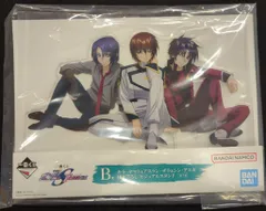 BANDAI SPIRITS 一番くじ 機動戦士ガンダムSEED FREEDOM 機動戦士ガンダムSEED FREEDOM B賞 キラ・ヤマト&アスラン・ザラ&シン・アスカ 描き下ろし ビジュアルスタンド