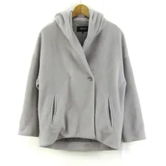 コムサイズム ショートコート ジャケット アウター パーカー レディース 9サイズ グレー COMME CA ISM 【中古】