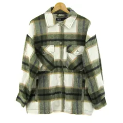 ザラ 長袖シャツ チェック柄 トップス レディース USA Mサイズ モスグリーン×ベージュ系 ZARA 【中古】