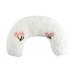 新品 ペット用 猫 ペットの寝具 小型犬 持ち運びに便利 洗える 犬の睡眠枕 安眠まくら 快適 (白) 柔らかい 通気性 ペットの犬の枕 U字型ネックピロー 犬用まくら 犬の枕