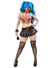 人気商品スカート ストラップランジェリー 胸開き かっこいい かわいい キュート セクシー 大海賊風 衣装セット ゲーム アニメ 仮装 コスプレ コスチューム 変身 美女 レディース 変装 [Mobbunny]