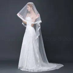 ウェディングベール ベール ホワイト 白 結婚式 花嫁 3m 二次会 パーティー ウェディング 手袋 フェミニン プリンセス 森ガール 前撮り ガーリー レース チュール 刺繍 シンプル