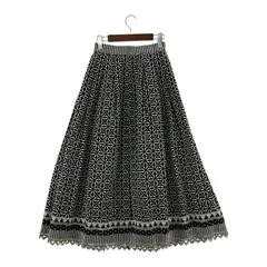 美品　SHETokyo スカート　34 SHE TOKYO シートウキョウ レイヤードスカート 34 ネイビー