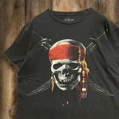 BJJQ ムービー Tシャツ ビンテージ 古着 黒 パイレーツオブカリビアン ディズニー 映画 洋画 Mサイズ 2503  3500 p10