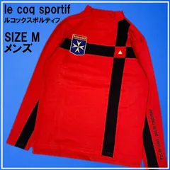 LECOQ GOLF ルコックゴルフ ハイネック 長袖Tシャツ レッド系 M