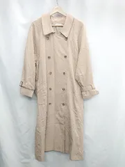 ◇ ⊇ DOUDOU ドゥドゥ 長袖 トレンチコート サイズF ベージュ レディース E  【1502180011689】のサムネイル