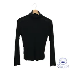 【訳アリ】 INED イネド トップス ニット セーター ハイネック シンプル 長袖 レディース ブラック 9 キュプラ 日本製901-14598 送料無料 古着