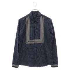 GUCCI (グッチ) スクエアドット長袖シャツ 379611 Z3B22 ネイビーのサムネイル