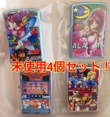 ゲーセン景品パチスロ系オイルライター4個セット！