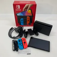 【中古品】 Nintendo Switch(有機ELモデル)  ニンテンドースイッチ Joy-Con(L) ネオンブルー/(R) ネオンレッド ゲームハード 家庭用ゲーム機 【034-250826-yo-7-tei】