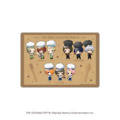 아이돌 마스터 SideM 14 메뉴풍 디자인 셰프 ver.(미니 캐릭터 일러스트) SideM 캐릭터 클리어 케이스 신품 미개봉품 공식 상품 정규품 [A3]