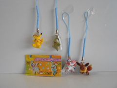 ♯Juc24AGポケモン根付マスコットBWイーブイフレンズVer.人気4種