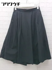 ◇ URBAN RESEARCH ROSSO ロッソ 膝丈 ギャザー スカート FREE ブラック レディース 【中古】 【1002801069681】