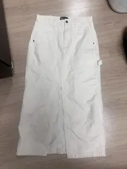 ZARA(ザラ) 白 デニム ロング スカート M