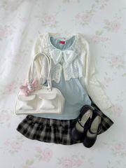 earth music & ecology Lacy Collar Tank Top (Mint Green)