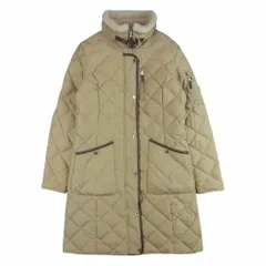 RALPH LAUREN ラルフローレン 襟裏ボアフリース切替 ベルトストラップ キルティング ダウン コート ベージュ系 XS【中古】のサムネイル