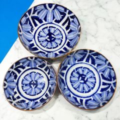 □ ディズニーランド ミッキー レア 廃盤 和柄 和食器 3枚セット ①