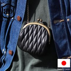 がま口ウォレット チェーン付き BACKDROP Leathers GM WALLET w/chain