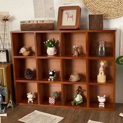 北欧ヴィンテージ オーク材 モジュラー キューブシェルフ レコード