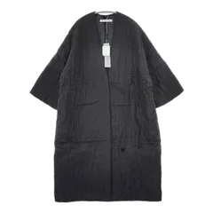 TOWAVASE ブラック キルティングコート TOWAVASE silk quilt jacket (black) | nii-B | WE