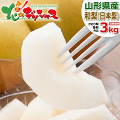 【予約/9月下旬(9月19日)頃～出荷予定】 山形県産 和梨 かおり梨 3kg(秀品/4玉～8玉入り) 日本梨 かおり梨 香梨 ギフト 贈り物 お祝い 内祝い プレゼント ご家庭用 果物 フルーツ 山形県 山形県直送 グルメ お取り寄せ