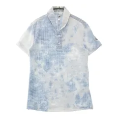 サイズ：M ADIDAS GOLF アディダスゴルフ HA0184 半袖ポロシャツ シアサッカー 総柄 ブルー系 [240101457286] ゴルフウェア レディース ストスト