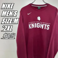 【US古着】NIKE　カレッジチームロゴプリント　トレーナー　メンズ　サイズ表記M　2XL相当　ワインレッド