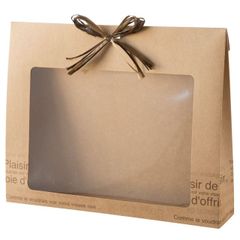 【在庫限り】ヘッズ(Heads) カフェオレ窓付ギフトボックス-L 11枚入り【ラッピング・包装・リボン・紐】