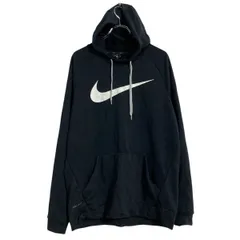NIKE プリントジャージ パーカー M ブラック ナイキ スポーツ プルオーバー ドライフィット 古着卸 アメリカ仕入 a702-5294