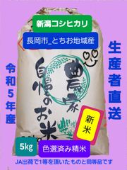 新米】令和５年産 新潟コシヒカリ(長岡市_とちお産_希少)10㎏ 箱込み総