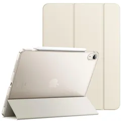 JEDirect iPad Air 11 インチ M2 (2024) iPadAir5/4 ケース（2022/2020モデル、10.9インチ）スリムスタンドハードバック ウェイクアップ/オートスリープ機能付き タブレットカバー (スターライト)