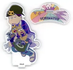 【中古】アクリルスタンド・アクリルパネル 松野一松 アクリルスタンド おもいで松ver. 「おそ松さん ～ニートの生きざま展～」