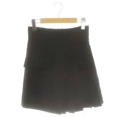 ジルバイジルスチュアート JILL by JILLSTUART 23AW サイドプリーツスカパン ショートパンツ M 黒 ブラック /AT ■OSのサムネイル