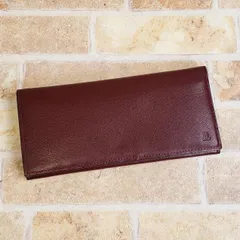 ランバン コレクション ☆ レザー 長財布 ボルドー 財布 スリム LANVIN COLLECTION